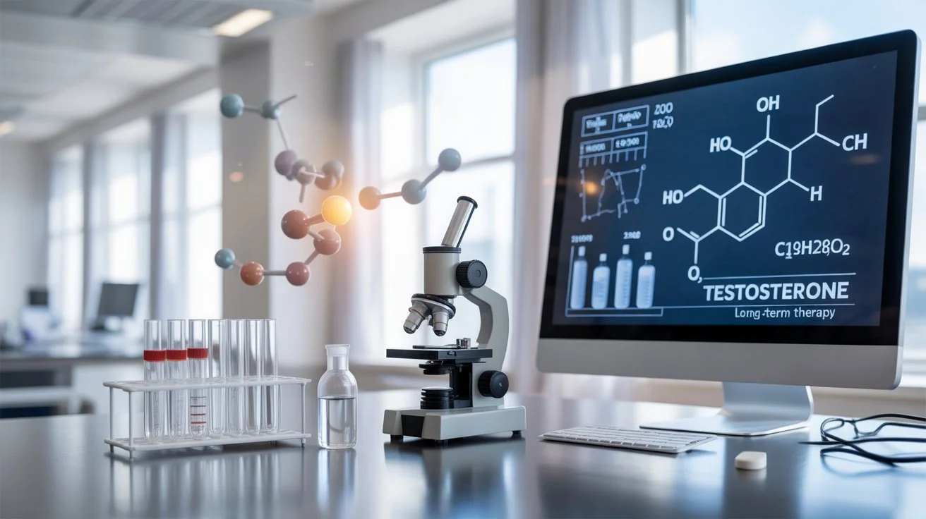 Which long term changes can be expected with consitent testosterone treatment