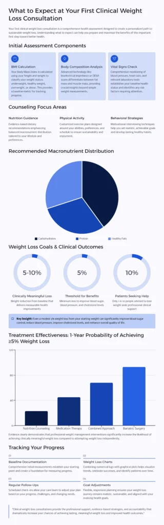 What to Expect at Your First Clinical Weight Loss Consultation: Key Statistics & Insights
