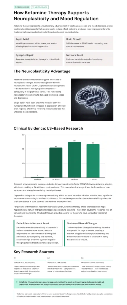 How Ketamine Therapy Supports Neuroplasticity and Mood Regulation