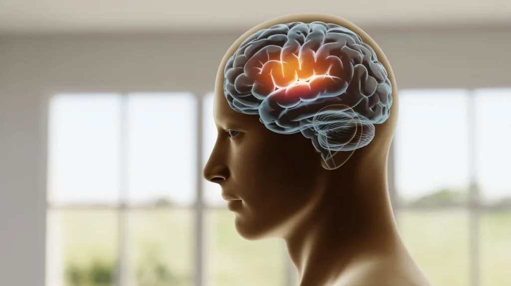 Photorealistic visualization of how ketamine treatment for depression influences emotional processing and mood regulation in the brain