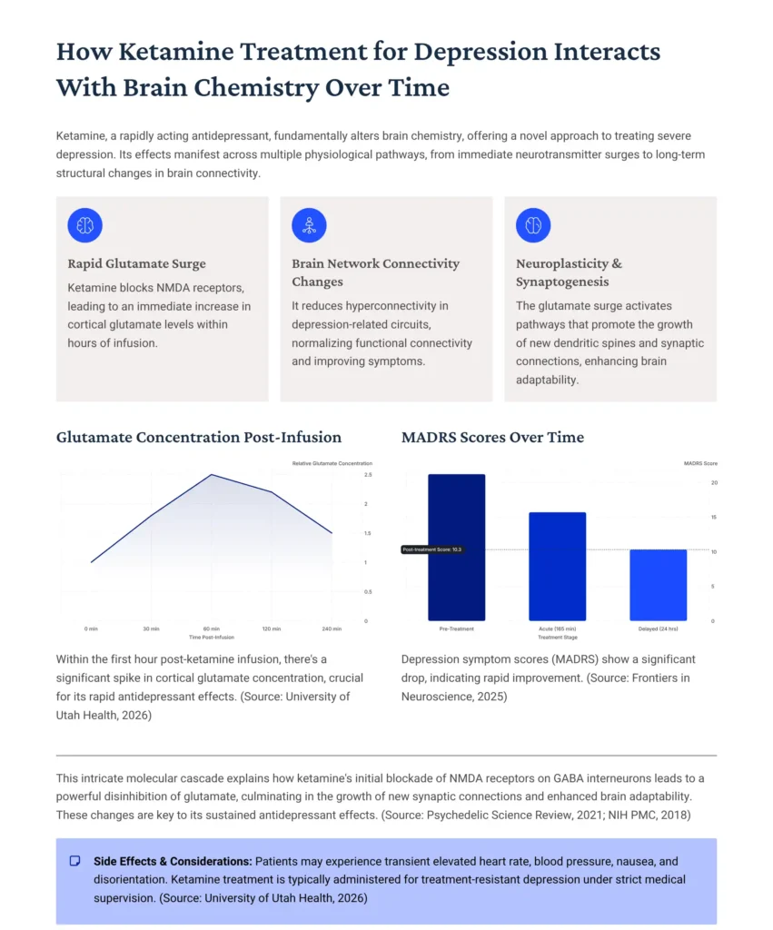 How Ketamine Treatment for Depression Interacts With Brain Chemistry Over Time