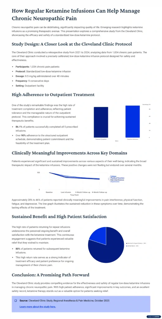 How Regular Ketamine Infusions Can Help Manage Chronic Neuropathic Pain