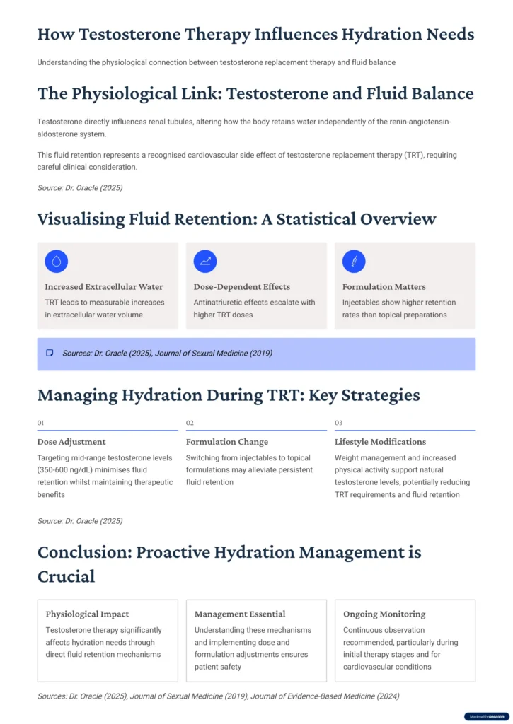 How Does Testosterone Therapy Influence Hydration Needs and Fluid Retention Patterns?