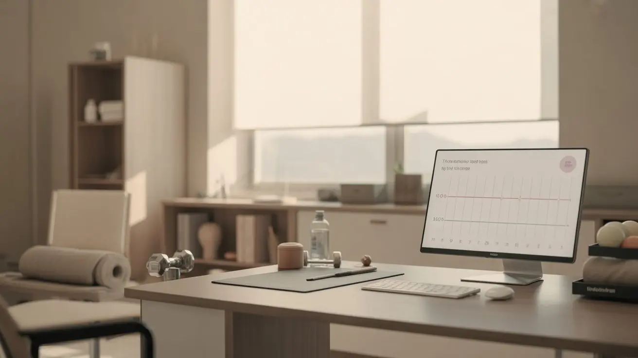 Modern clinic setup showing energy level monitoring and wellness environment for managing inconsistent energy and hormonal balance